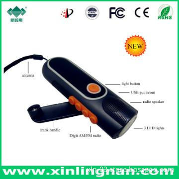 2013mini hot sale item torch light crank power